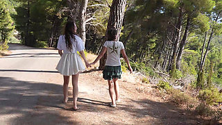Wetting Ck Panties on the Hike