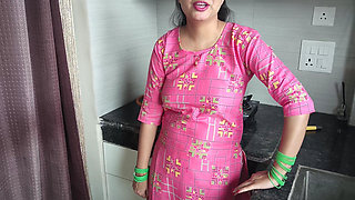 Hot XXX Stepmom Talking in the Kitchen