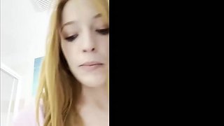 Crimson haired stunner, Madi Collins is about to get smashed from the back, until she pops