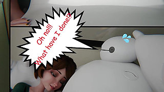 Cass x Baymax - MILF fucked by robot cock