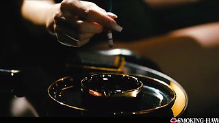 Tough Clea Gaultier's cigarette blowjob trailer