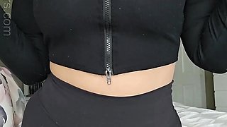 MILF Teacher shows off her oily big tits and ass
