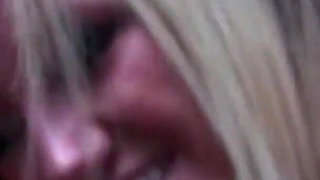 Blonde Hot MILF Loves to Suck off Strangers in the Woods