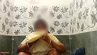 Indian Housewife Sucks My Dick Then Gets Fucked Doggystyle In Bathroom