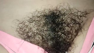 Beautiful pussy hair cutting.