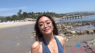 Outdoor adventures with asian model Jade Kimiko