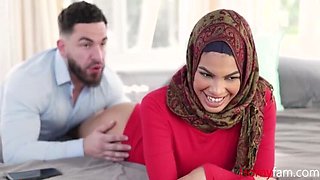 Virgin Stepsis in Hijab Fucks Hard - Maya Farrell & Peter Green