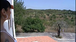 Sarah Twain Has an Outdoor Hardcore MMF 3 Way with a DP and Two Blowjobs - Private Porn Sex Videos