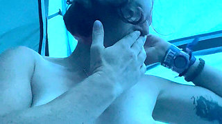 When a Quick Piss in a Bottle in Your Tent Leads Onto Stripping and a Cheeky Little Tits and Bits Play!
