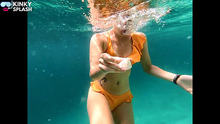 Snorkel Slut in Paradise - Underwater Flash & Naughty Tease