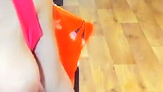 In Red Topic Boobs Out, Tits Sucking and Milk Dripping, Pussy Playing and Masturbating, Riding Dildo