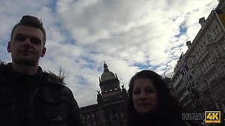 HUNT4K. Cuckold watches how girlfriend is satisfied by another guy
