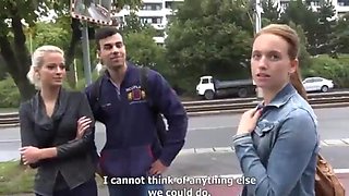 Foursome in sauna with russian girls: Blowjob, Amateur  Babe Porn