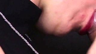 Cum on a Heart Shaped Necklace