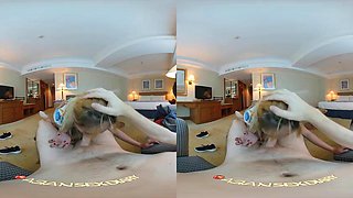 Hong Kong VR Sex: Blowjob, Cowgirl  Asian Porn