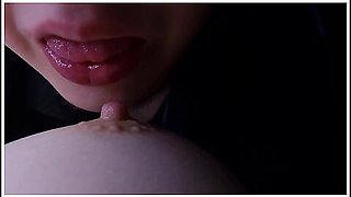 Romantic Home Video With Licking And Sucking Nipple, Nipple Play