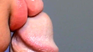 Close up Slow Sensual Blowjob with Big Lips