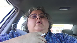 Nurse Vicki SSBBW Smoking in the Car