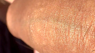 Macro Wet Foreskin Dick