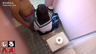 Uncensored Beautiful woman in uniform gets fucked in the toilet