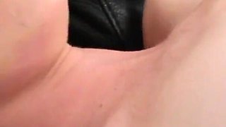 Teen Emma licks big cock for final cumshot