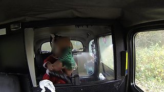Skinny babe gets licked and dicked by Santa himself