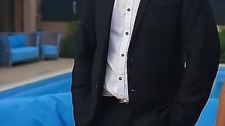 Millionaire Fucks at the Pool Threesome