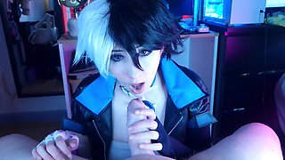 Pervy Roommate Wanted to See My Luna Snow Cosplay so I Dominated Him