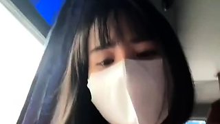 two sisters being sensual on the bus for the camera 84412583