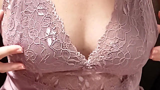 Sharing My Wife Boobs with Strangers - Virtual Sex with Housewife