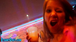 Cfnm teenie drinks explosion