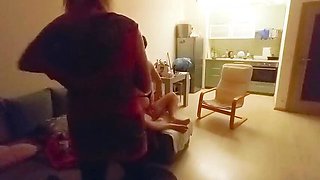 Blonde Hotwife Pegs Bi Cuckold Hubby in Wild Threesome