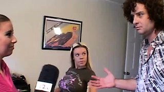 Blonde is flashing her big boobs in the outdoors