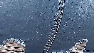 Desperate for a Wee in Short Skirt Pissing Outdoors