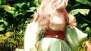 Fantazy girls with big boobs in forest (Ai model)