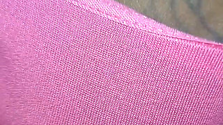 Flashing Rubbing My Tight Hairy Pussy Closeup