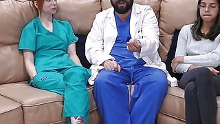 The Cum Clinic Extraction #10 - Doctor Tampa Treated By Female Doctor & Nurse