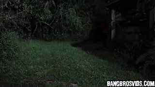 Busty Blonde Redhooded Gets Fucked Outdoors With Kara Lee And J Mac