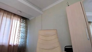Blonde tight pussy babe solo toy fun in glamour masturbation