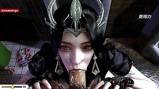 Virtual Queen of Bigboob Fantasy - 3D Animation