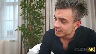 Cuck4k. fucking in Double Penetration in front of her spouse is margo von tease’s thickest passion