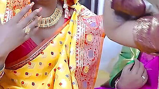 Desi Horny Indian Three Bhabhi Wants to Get Fucked by Their Dewar Like a Bhabhi's Groupsex Party ( Hindi Audio )