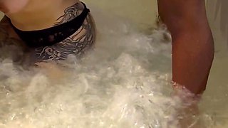 Cuckold Threesome with a Jacuzzi, From Ass to Mouth to Cleaning Dirty Cocks