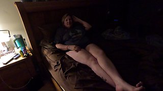 Cum on Wife Tits Cock Extremely Tight Ring on the Balls