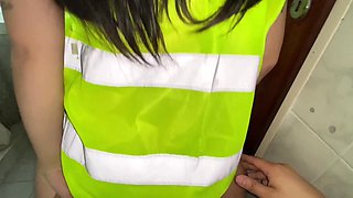 Freaky coworkers snuck into bathroom together for a quickie