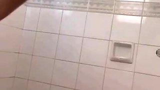 Skinny Asian schoolgirl retreated to the bathroom with her stepbrother.