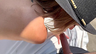 Wife Gets Creampie and Facial From Husband and Friend at the Beach