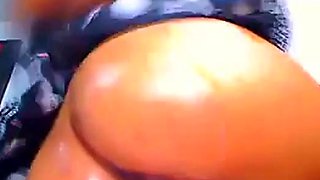 Latina with big tits masturbates on cam