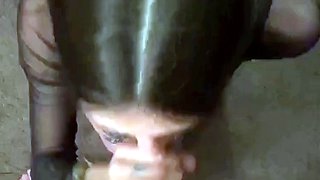 Amateur Bikini Babe in Blue is POV Blowjob Slut