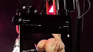 Blonde tight pussy babe solo toy fun in glamour masturbation
